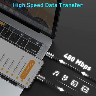 Baseus สายชาร์จเร็ว รุ่น Tungsten Gold Fast Charging Data Cable แบบ Type C to Type C 100W 1m/2m/3m