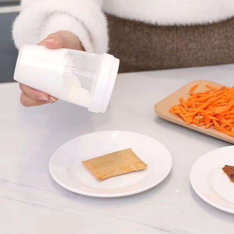 กระปุกโรยผง ที่โรยผง ขวดโรยผง ที่โรยน้ำตาลไอซ์ซิ่ง ที่โรยหน้าเค้ก ที่โรยพิซซ่า ผงโกโก้ น้ําตาลไอซิ่ง สําหรับ LRDS - รูปที่ 7