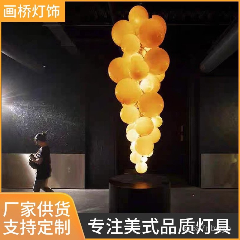 อิตาลี Grape โคมไฟระย้าองุ่นในร้านอาหารธีมผลไม้ 8I5R