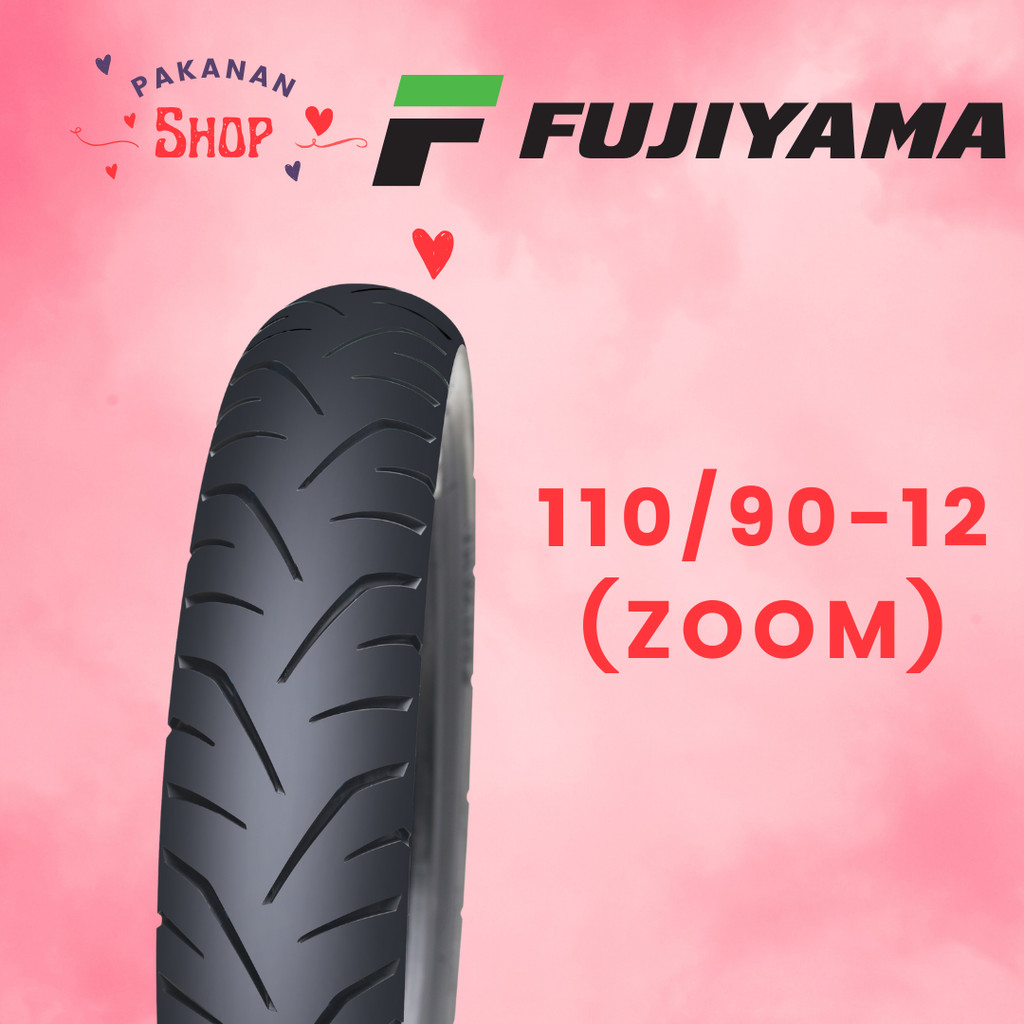 ยางรถมอเตอร์ไซด์ FUJIYAMA 110/90-12 ลาย ZOOM ปี 2024
