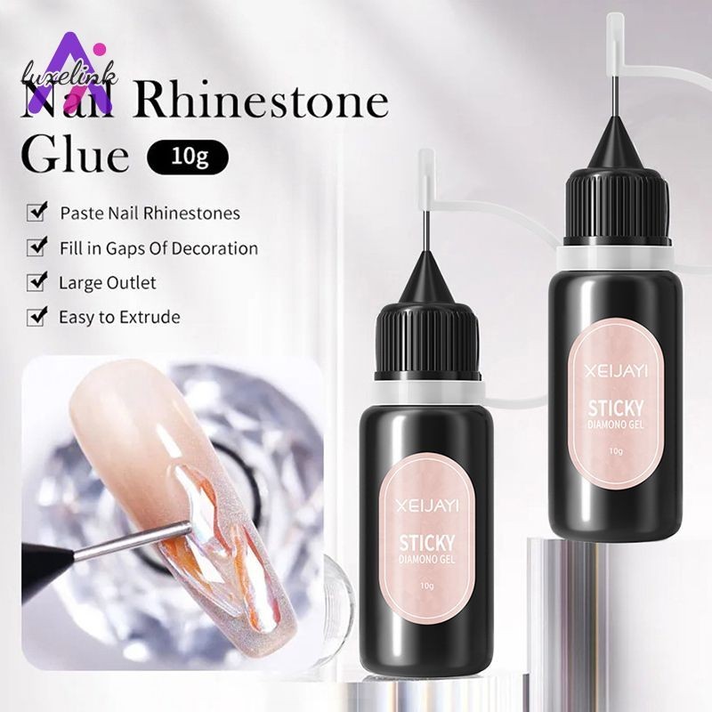 luxelinkNo-clean Sticky Rhinestone กาว Nail Art Sealant Nail เฉพาะกาวเครื่องมือทําเล็บ