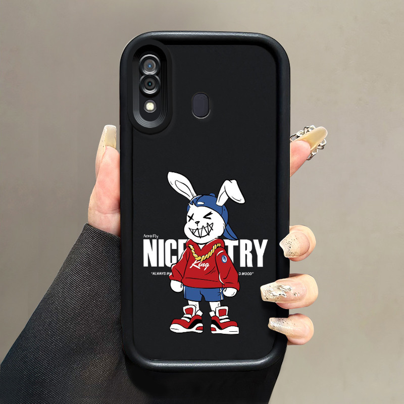 เคสสำหรับ Samsung Galaxy A30 A20 M10s เคสนิ่มกันกระแทกเคสซิลิโคนซิลิโคนโทรศัพท์ลายการ์ตูนกระต่ายโกง
