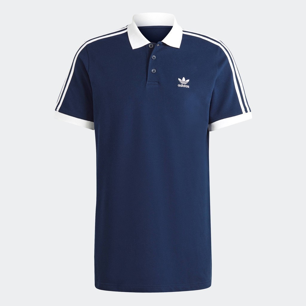 adidas ไลฟ์สไตล์ เสื้อโปโล Adicolor Classics 3-Stripes ผู้ชาย สีน้ำเงิน II5776