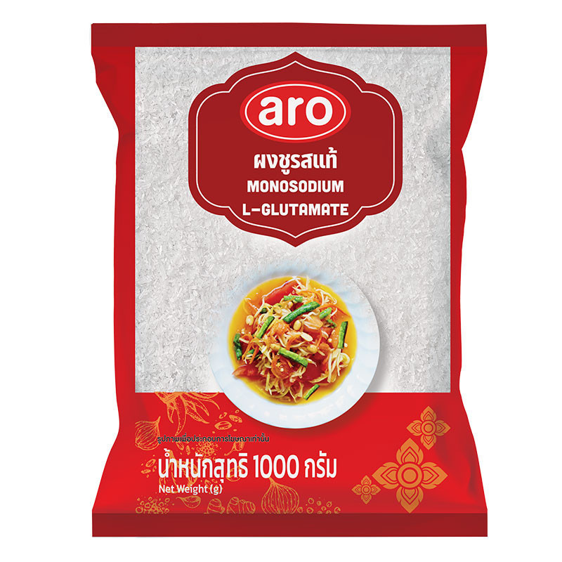 เอโร่ ผงชูรส 1 กก. ARO Monosodium Glutamate 1 kg