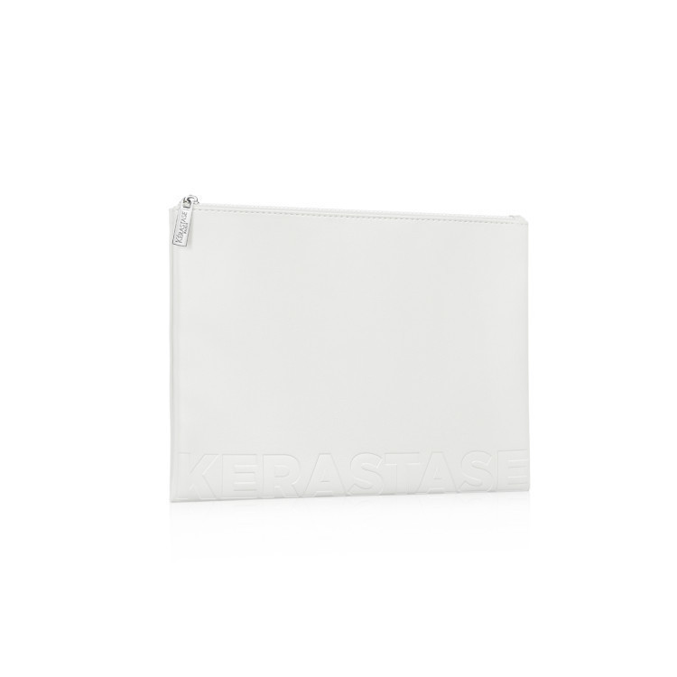 [สินค้าสมนาคุณงดจำหน่าย] KERASTASE WHITE FLAT POUCH LIMITED COLLECTION