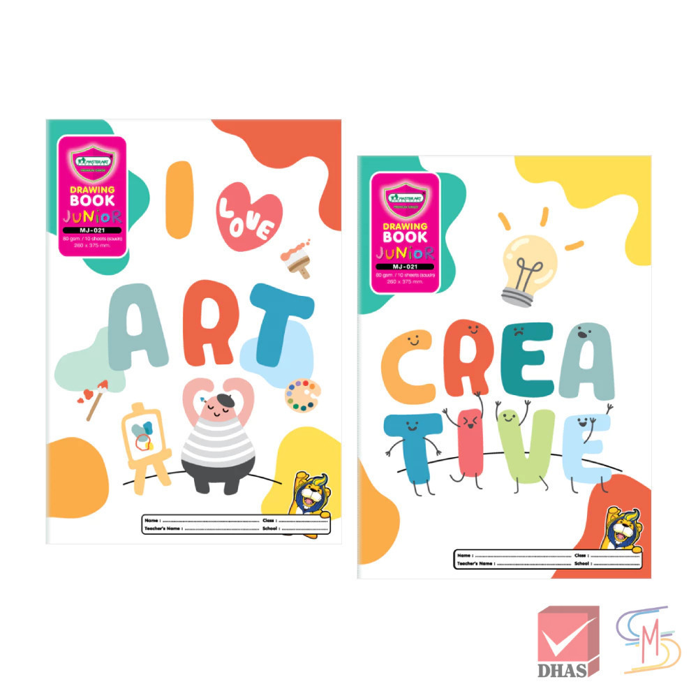 Master Art สมุดวาดรูป สมุดวาดเขียน 80G 10S MJ-021 (คละลาย) จำนวน 1 เล่ม