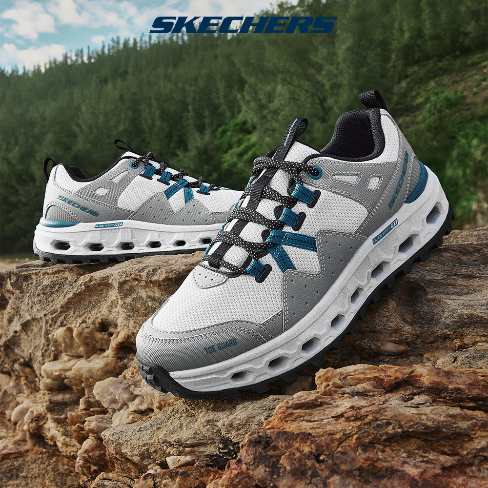 Skechers สเก็ตเชอร์ส รองเท้า ผู้ชาย Outdoor Glide-Step At Shoes - 237538-GRY