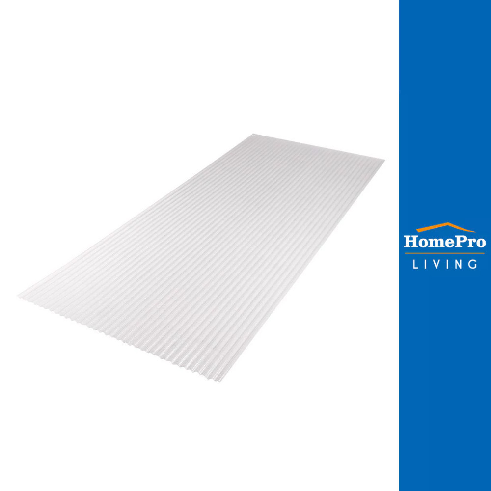 HomePro แผ่นโพลีคาร์บอเนตลอนเล็ก 103x240x0.13 ซม. สีใส แบรนด์ SUNSHIELD