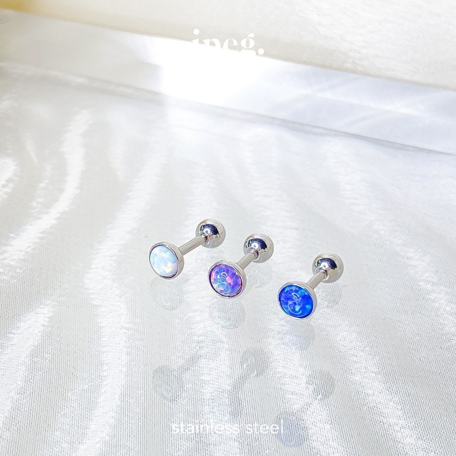 JPEG - Opal Piercing (Stainless Steel) จิวหู