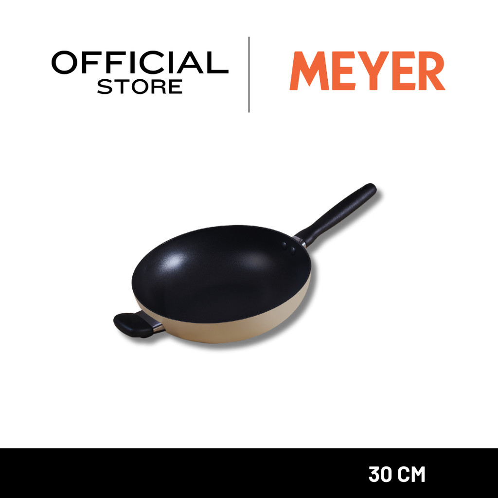 MEYER Bauhaus กระทะผัดทรงลึก ขนาด 30 ซม. Stirfry (13770-TE12)