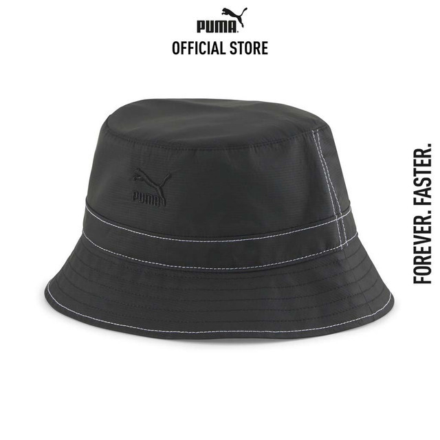PUMA SPORT CLASSICS - หมวกทรงบักเก็ตคลาสสิก PRIME สีดำ - 02451101