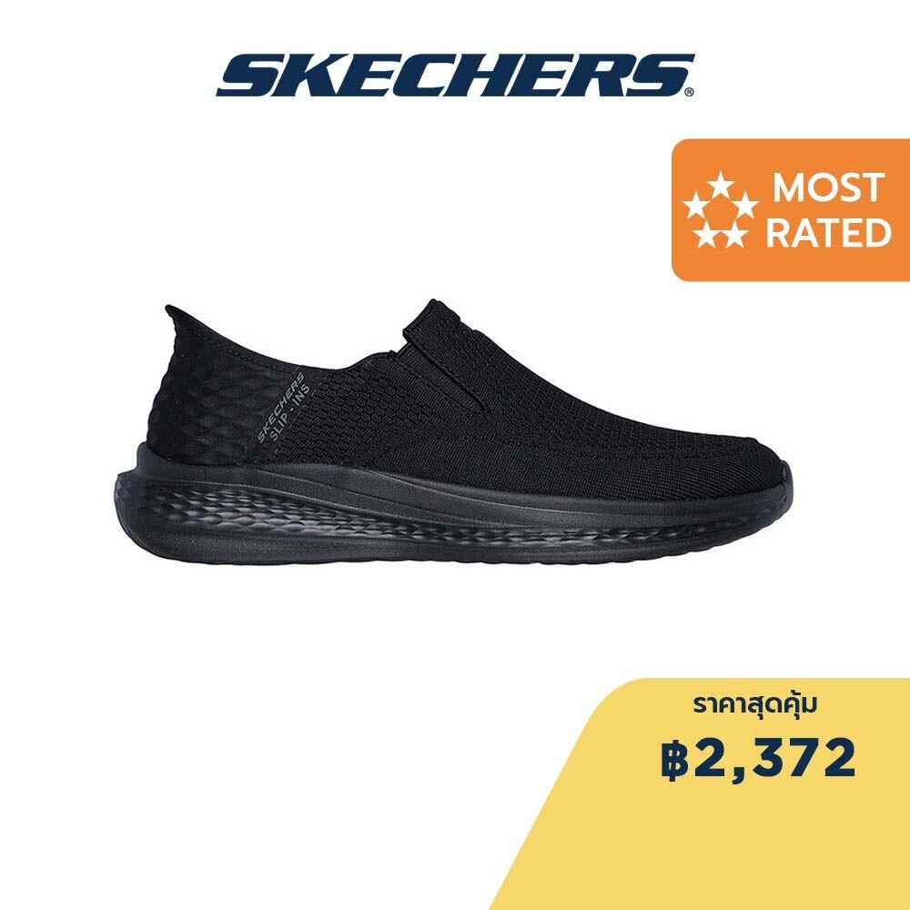 Skechers สเก็ตเชอร์ส รองเท้าผู้ชาย Men Slip-ins SKECHERS USA Street Wear Slade Deacon Shoes - 210887-BBK