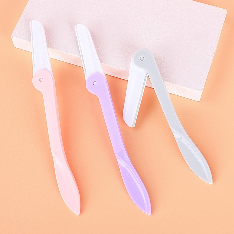 elegantedge พับคิ้ว Trimmer ตรงจับคิ้ว Trimmer สแตนเลสมีดโกนคิ้ว