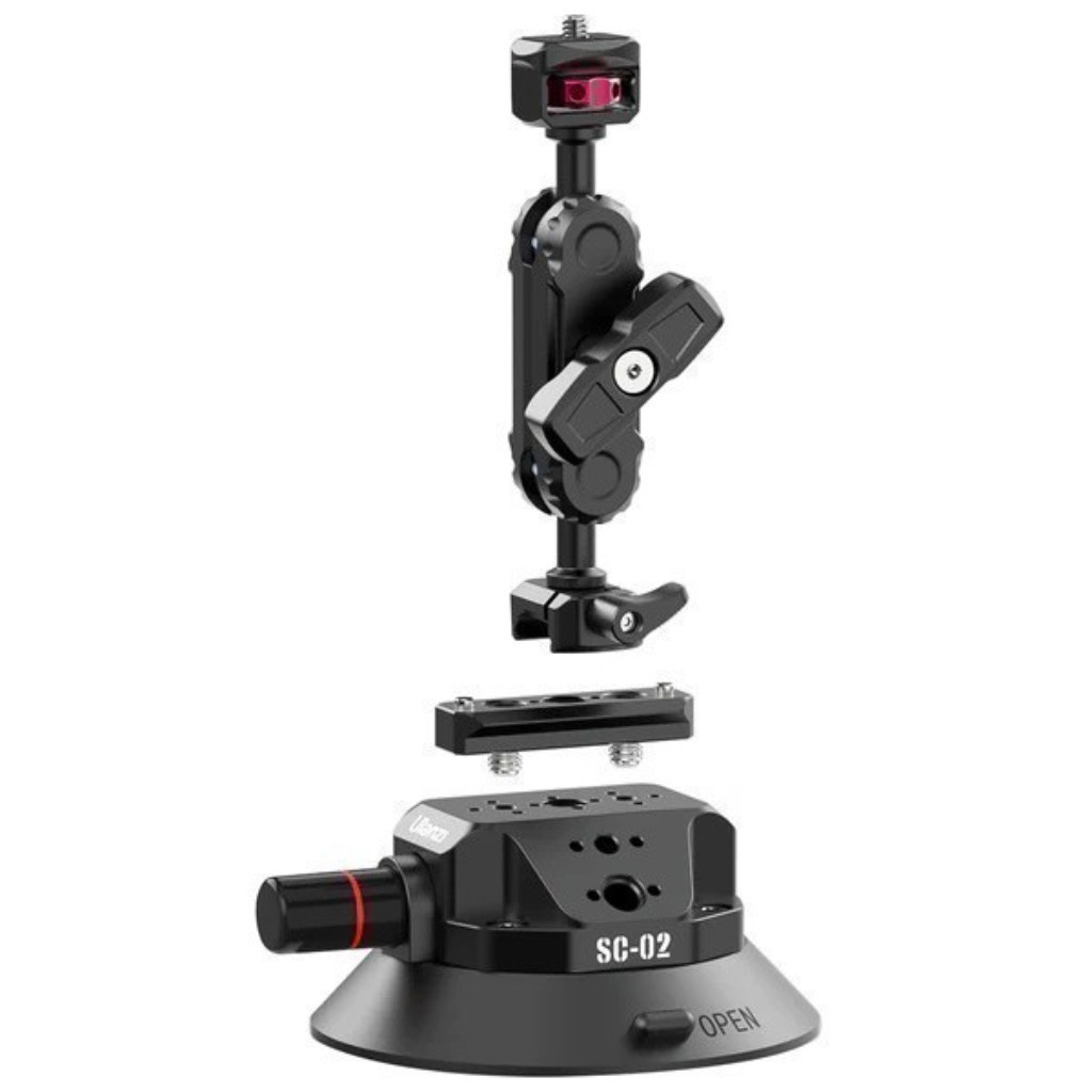 Ulanzi ขาตั้งกล้อง ขาติดกระจกรถยนต์ SC02 รองรับกล้อง GoPro, Insta360 Luna, Pocket 4P ถ่าย VDO