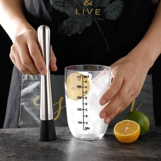 OnCafe ไม้บดค็อกเทล สแตนเลส ขนาด 25/30ซม. อุปกรณ์บาร์เทนเดอร์ Muddler cocktail