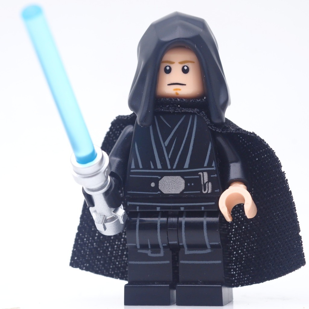 ( Ploybrick Minifigure ของแท้ ) Star Wars Luke Skywalker Jedi Black Hood