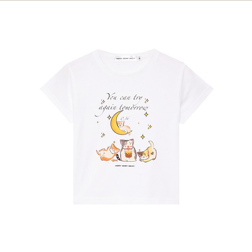 VVS "You can try again tmr"  - White T-shirt.