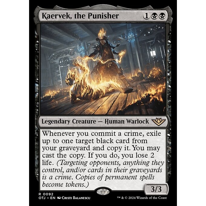[Outlaws Of Thunder Junction] - [OTJ] - (R) -[Kaervek, the Punisher] - [2024]