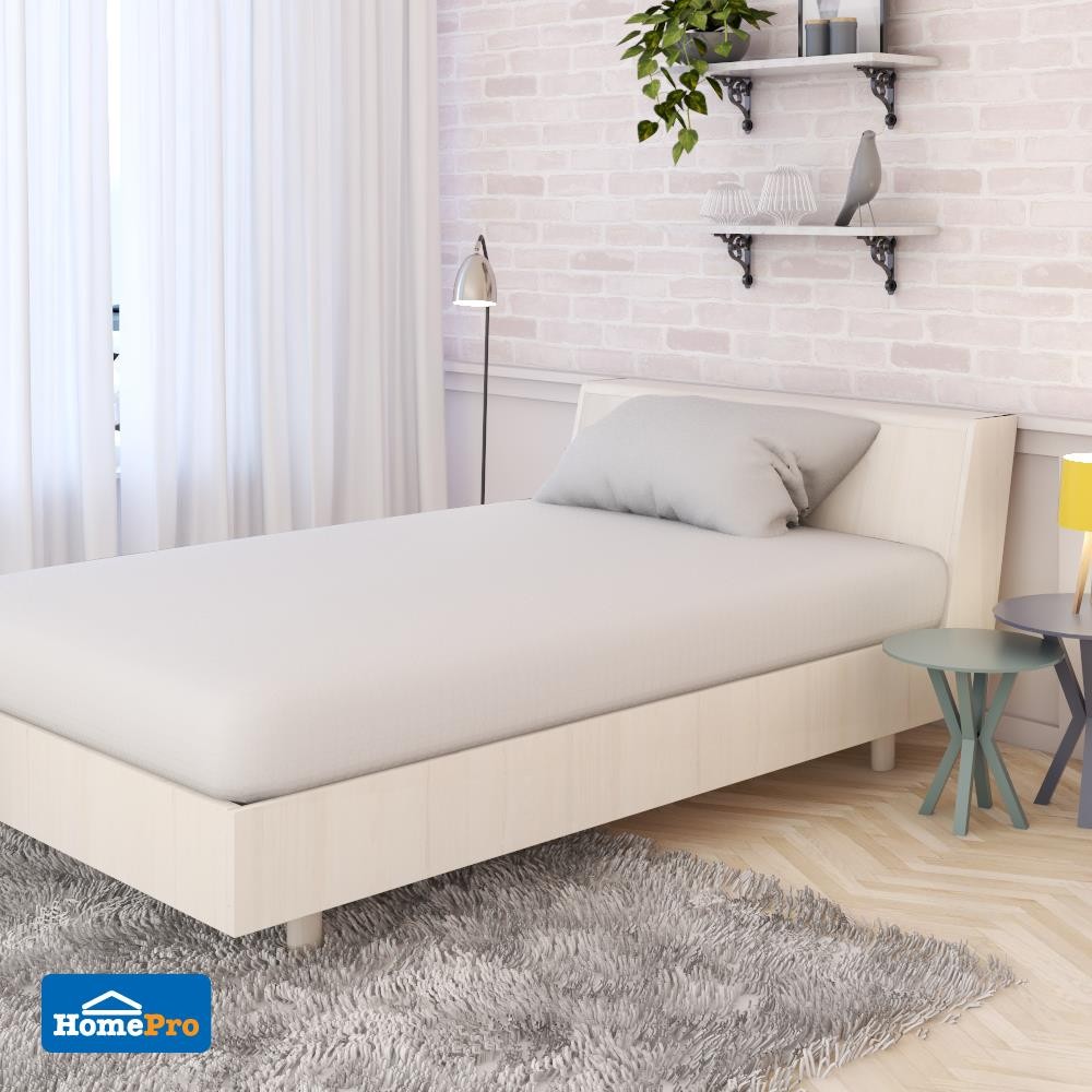 ผ้าปูที่นอน HOME LIVING STYLE TC 72x110 นิ้ว สีขาว แพ็ก 2 ชิ้น เครื่องนอน ผ้าปูที่นอน BEDSHEET HOME 