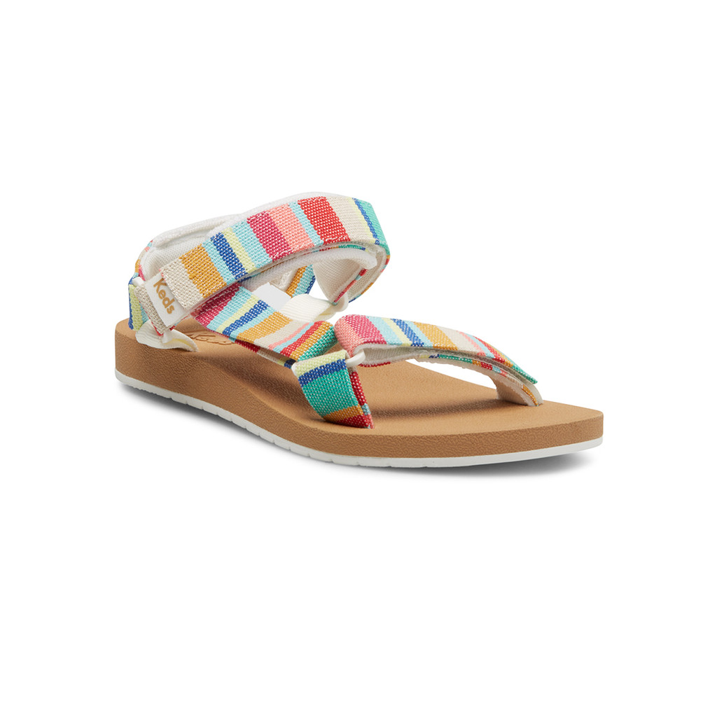 Keds รุ่น Trio Ef รองเท้าแตะรัดส้น ผู้หญิง สี Pink/Multi - WF67012