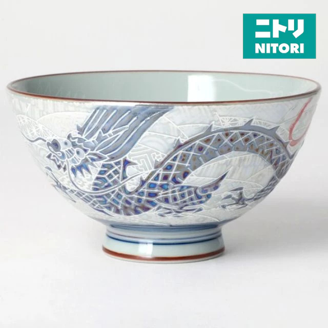 NITORI ชามข้าวSHINING DRAGON D11.5xH6.3