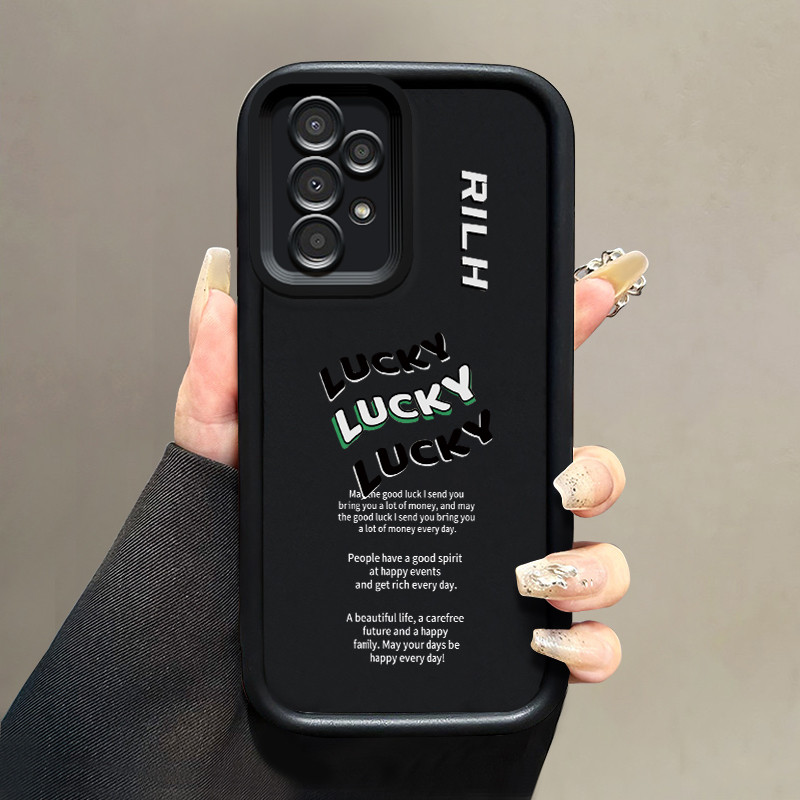 เคสสำหรับ Samsung Galaxy A13 A04s A13 Lite A04s เคสป้องกันการกระแทกซิลิโคนเคสนิ่มใส่โทรศัพท์โชคดี