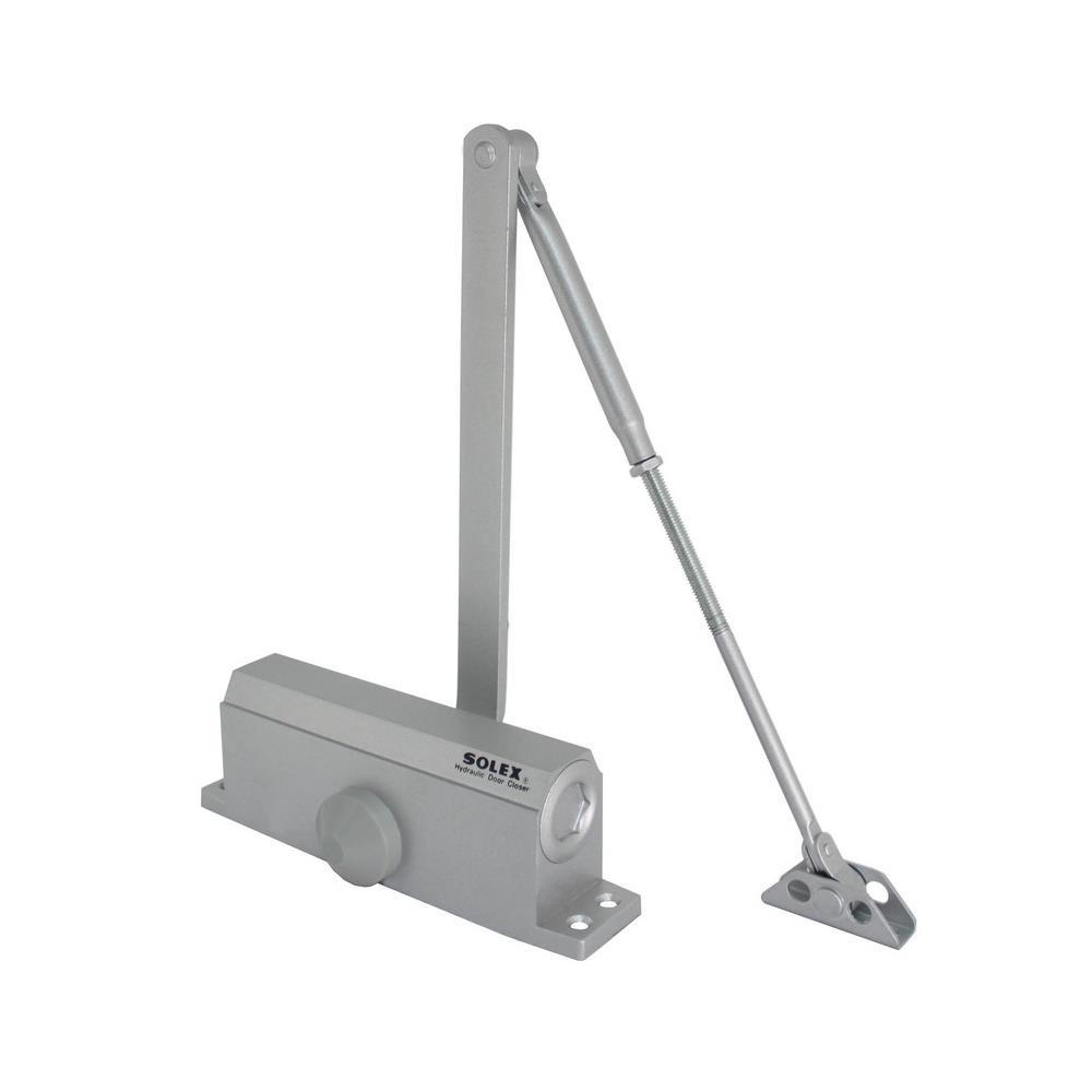 SOLEX โช๊คอัพตั้งค้าง SOLEX 87H สีเงิน อุปกรณ์ประตู โช๊คอัพและบานพับ HOLD-OPEN DOOR CLOSER SOLEX 87H