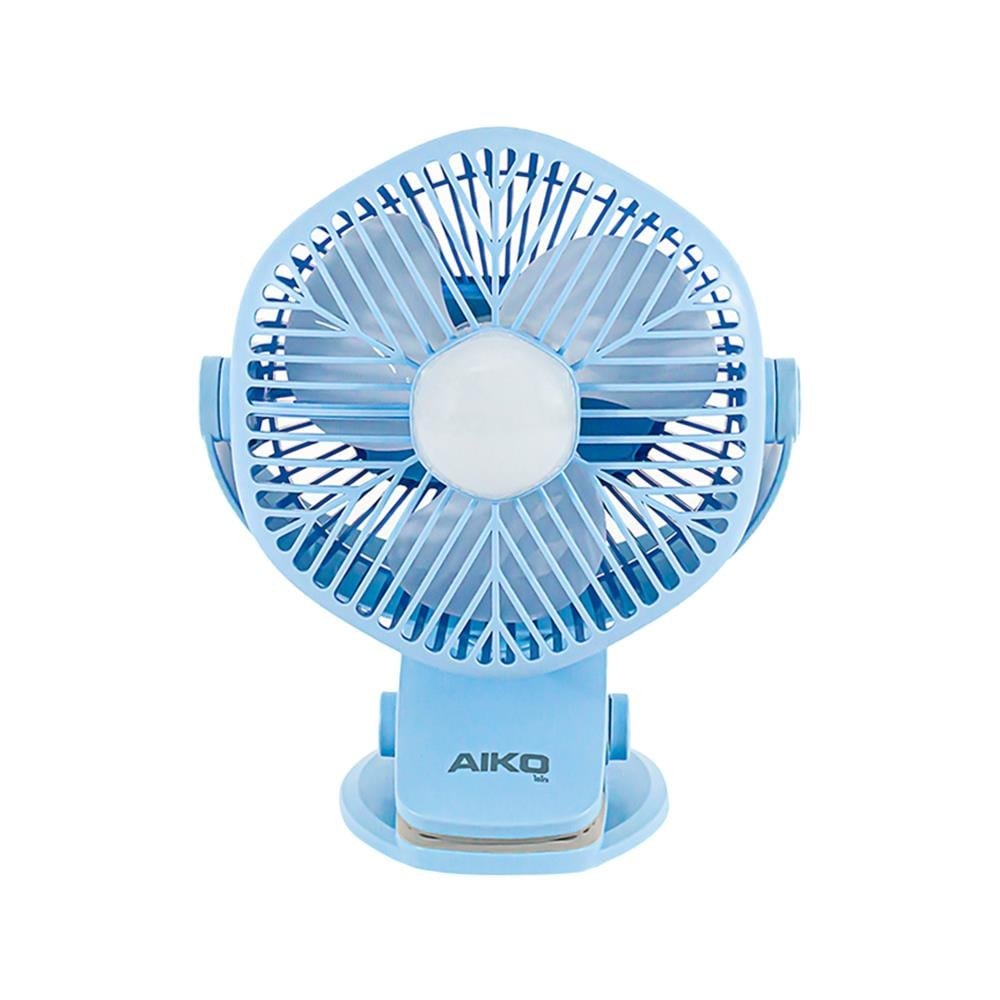 AIKO พัดลมพกพา 4 นิ้ว AIKO KN-L2855N-BL สีฟ้า พัดลม พัดลมพกพา PORTABLE FAN AIKO KN-L2855N-BL 4" BLUE