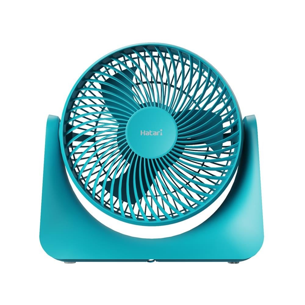 HATARI พัดลมพกพา 8 นิ้ว HATARI CYCLONE MAX สีฟ้า พัดลม พัดลมพกพา PORTABLE FAN 8IN HATARI CYCLONE MAX