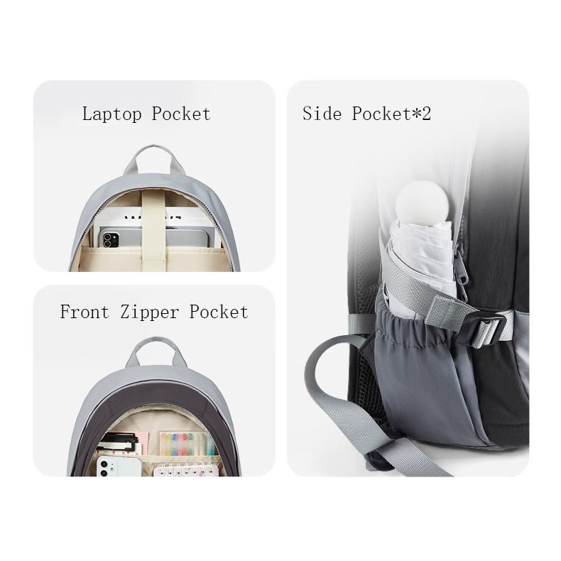 BAGSMART กระเป๋าเป้สะพายหลังลำลองความจุขนาดใหญ่ 16 นิ้วแล็ปท็อปกระเป๋าเป้สะพายหลังเดินทางกันน้ำ