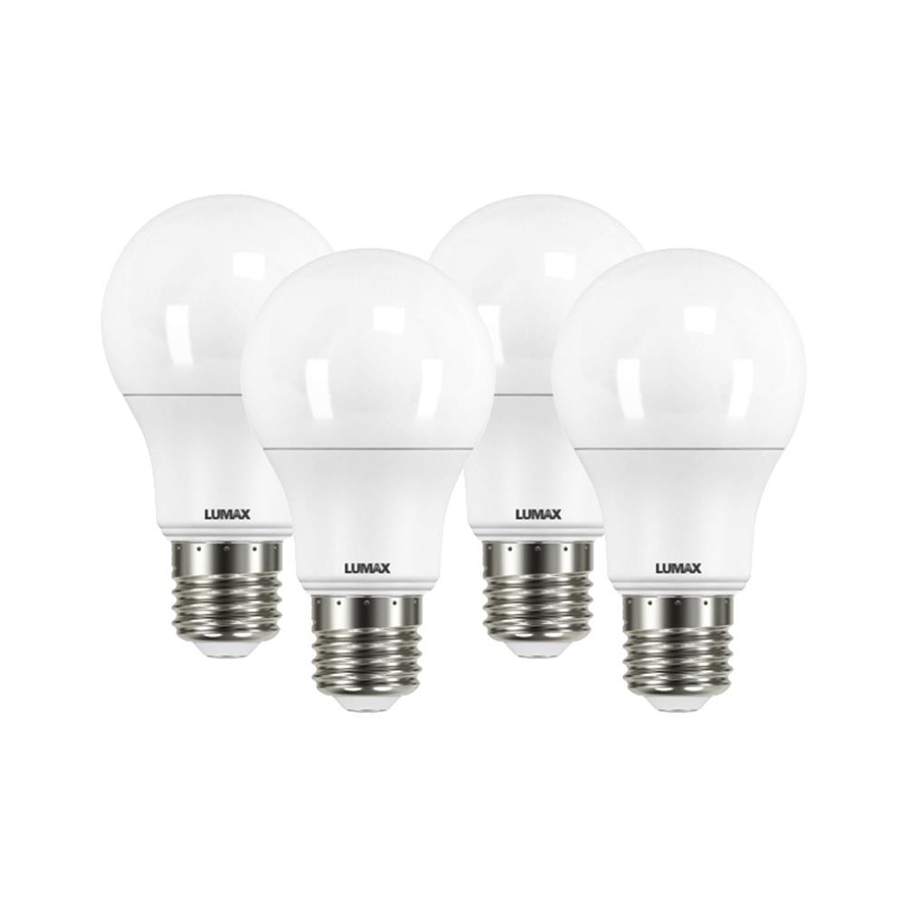 LUMAX หลอด LED ECO PLUS 9 วัตต์ WARM WHITE E27 แพ็ก 4 ชิ้น จัดส่งโดย HomePro