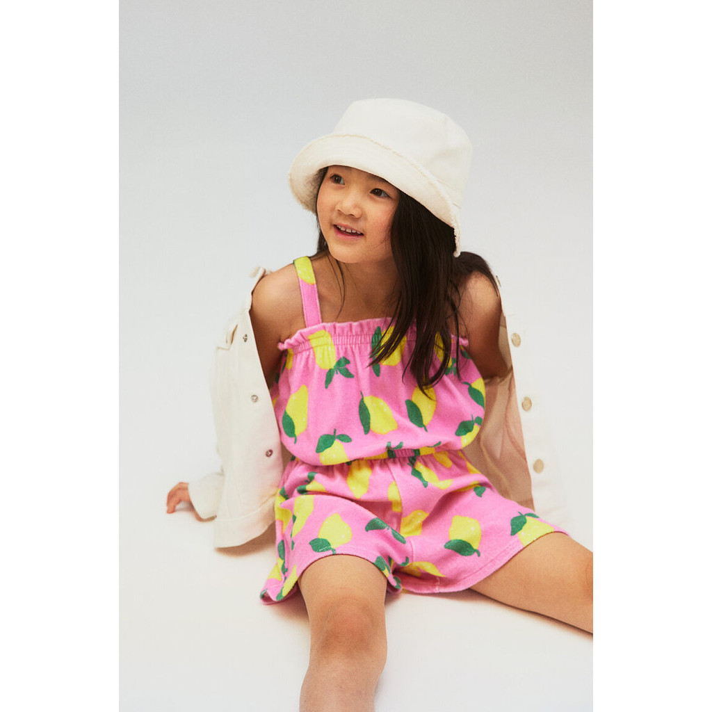 H&M Girl Patterned terry jumpsuit 1217173_1
