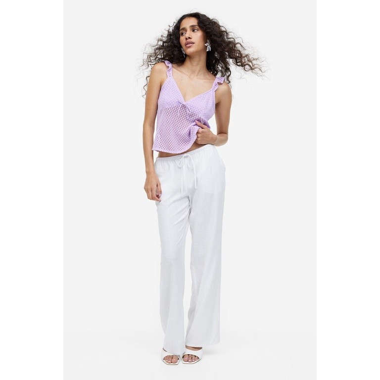 H&M Woman Tie-detail jersey top 1147832_1