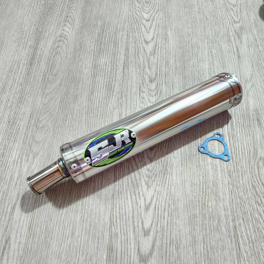 ปลายท่อ SJR งาน CNC สีเงินจุกเลส ปลายท่อ3รู สำหรับใส่ท่อสูตรรุ่น3รูได้ทุกรุ่น