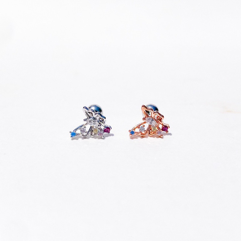 More Than Piercing: D066 Rora Butterfly Dangle (1 pc)