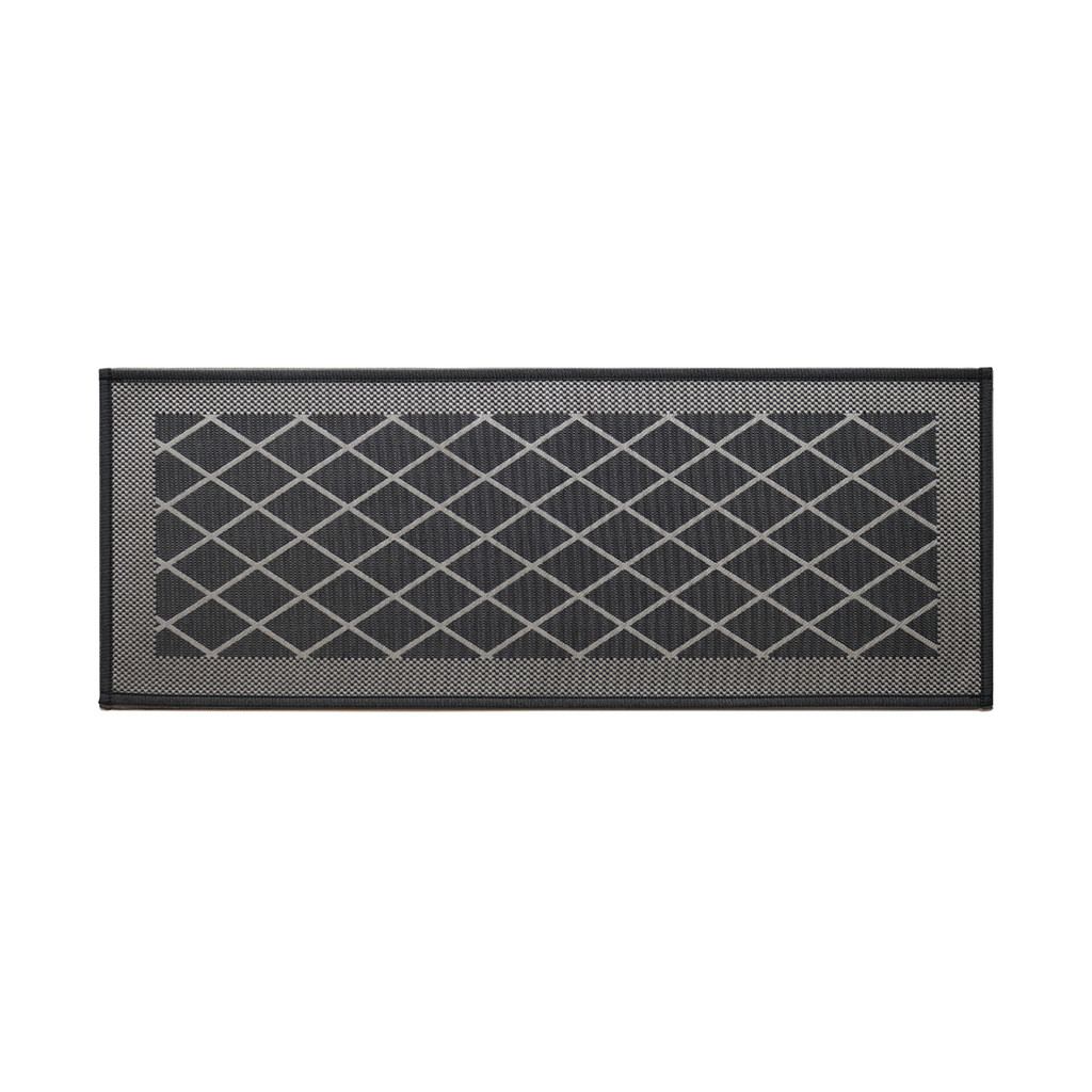KASSA HOME พรมห้องครัว Jacquard รุ่น PUCF-FH045-L ขนาด 120 x 45 ซม. สีดำ
