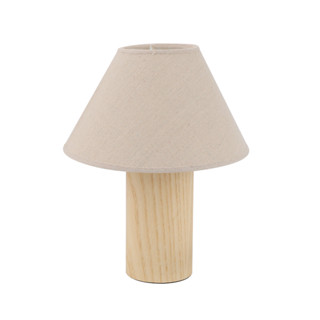 LUZINO โคมไฟไม้ตั้งโต๊ะ E14x1  รุ่น 23AT66  สีขาว - บีช