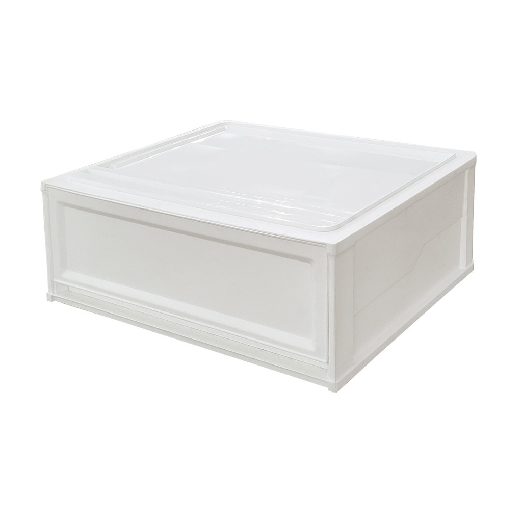 กล่องลิ้นชักซ้อนได้ 1 ช่อง Moza KASSA HOME รุ่น WIN-DRW-6050-L ขนาด 60 x 50 x 23.35 ซม. สีขาว
