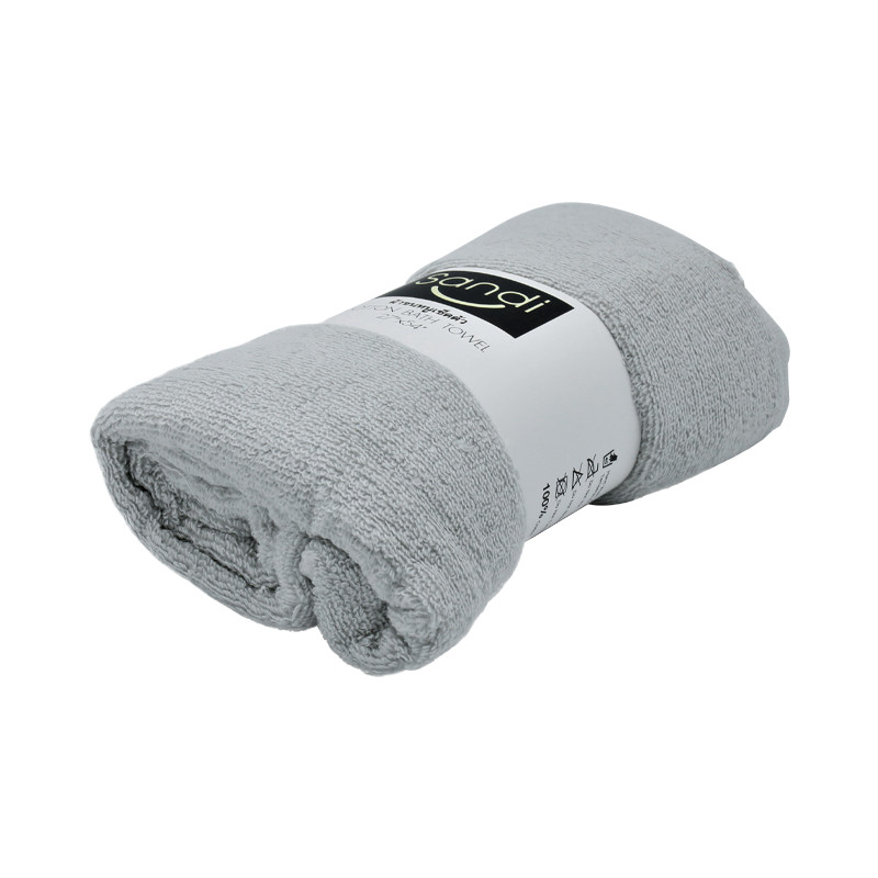 SANDI ผ้าขนหนูเช็ดตัว รุ่น HY3276-LG ขนาด 27 x 54 นิ้ว สีเทาอ่อน