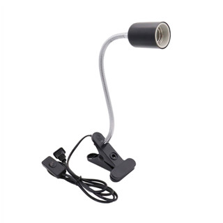 LUZINO ขั้วหลอดไฟขาหนีบพร้อมสายไฟ รุ่น SL-DE1 E27 สีดำ