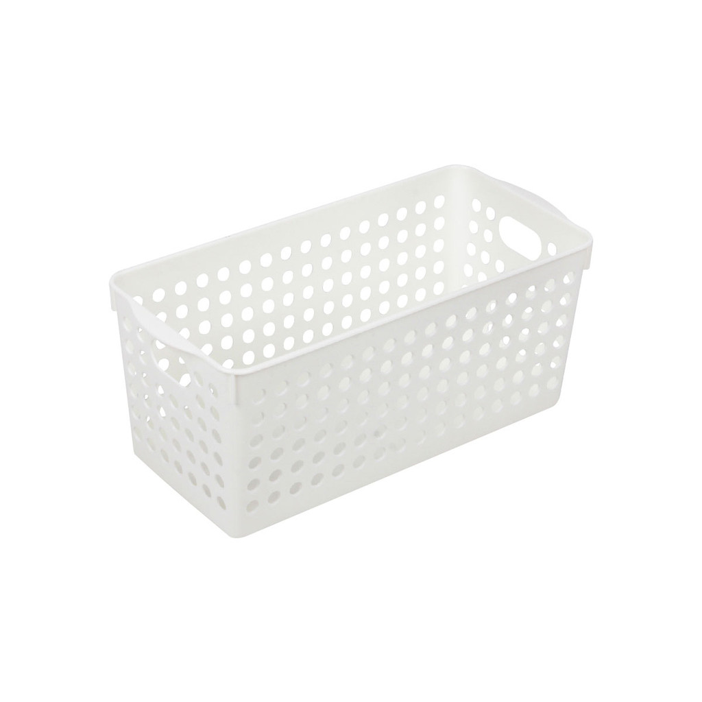 ตะกร้าอเนกประสงค์ทรงเหลี่ยมหน้าแคบ (เล็ก) Circle KASSA HOME รุ่น TG54375 ขนาด 29.5 x 13.5 x 12.5 ซม.