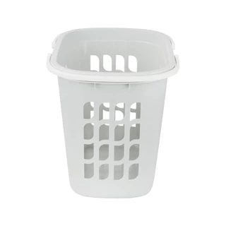 KASSA HOME ตะกร้าเหลี่ยมพร้อมหูหิ้ว พลาสติก รุ่น 4211 ขนาด 32.5 x 46 x 37.5 ซม. สีเทา