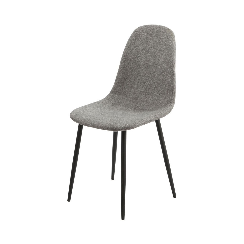 KASSA เก้าอี้ทานอาหารหุ้มผ้า รุ่น DC409-G สีเทา