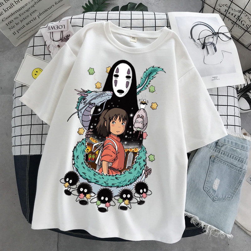 （จัดส่งทันที）เสื้อยืด พิมพ์ลาย My Neighbor Totoro ราคาถูก