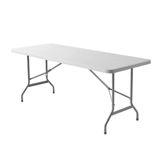 DECOS โต๊ะพับเหลี่ยม 6 ฟุต ขาเหล็ก รุ่น BXT182 |EA|