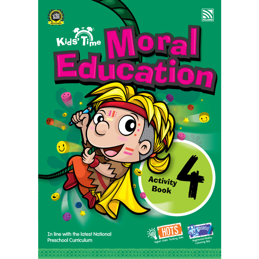 ^NANMEEBOOKS หนังสือ KIDS' TIME MORAL EDUCATION ACTIVITY 4 เพอลังอิ