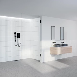 STIEBEL ELTRON เครื่องทำน้ำอุ่น ขนาด 3500 วัตต์ รุ่น DE 35 BLACK สีดำ พร้อมชุดฝักบัว