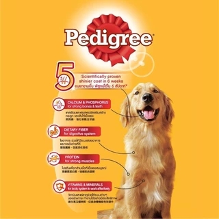 PEDIGREE เพดดิกรี อาหารหมาเปียกกระป๋อง สุนัขโตและลูกสุนัข รสเนื้อบด/เนื้อในน้ำซอส/ไก่บด/ไก่บด พร้อมผัก 400ก. [24กระป๋อง]