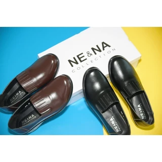 รองเท้าเเฟชั่นผู้หญิงเเบบคัชชูทำงาน Slip on ส้นเตี้ย No. 8886 NE&NA Collection Shoes