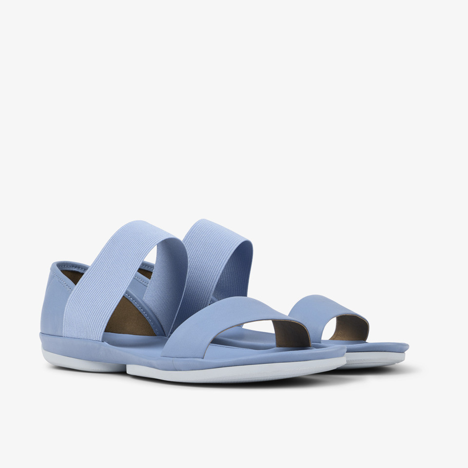 Camper รุ่น Right Nina รองเท้าแตะหนัง ผู้หญิง สี Blue - 21735-087